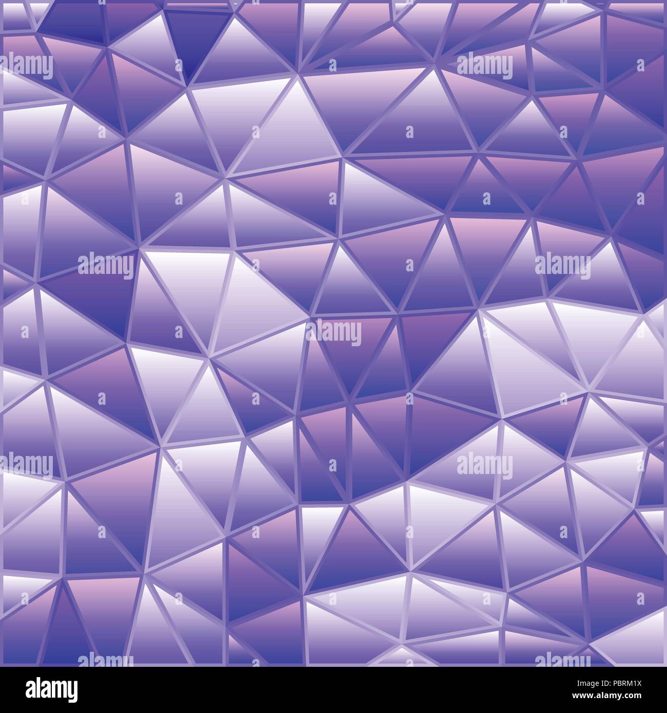 abstract vector stained-glass triangle mosaic background - purple and ...