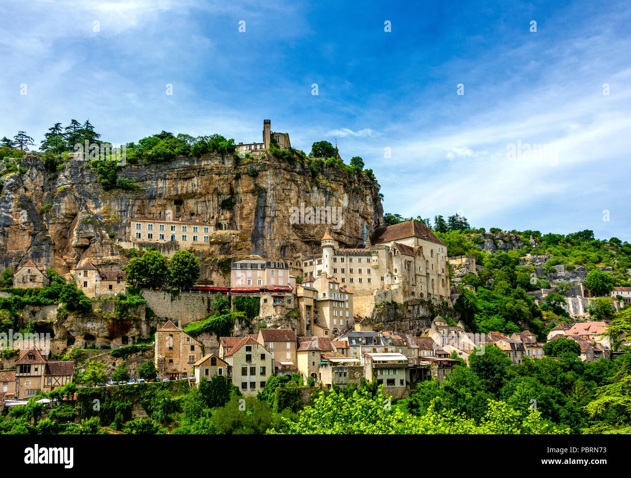 Pilgrimage town of Rocamadour, department of Lot, Occitanie, France