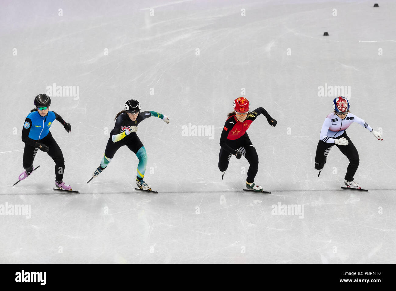 Anastassiya Krestova (KAZ) 34, Qu Chunyur (CHN) 67, Deanna Lockett (AUS) 18 and Choi Minjeong