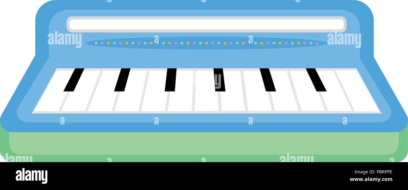 Isolated keyboard toy icon Stock Vector