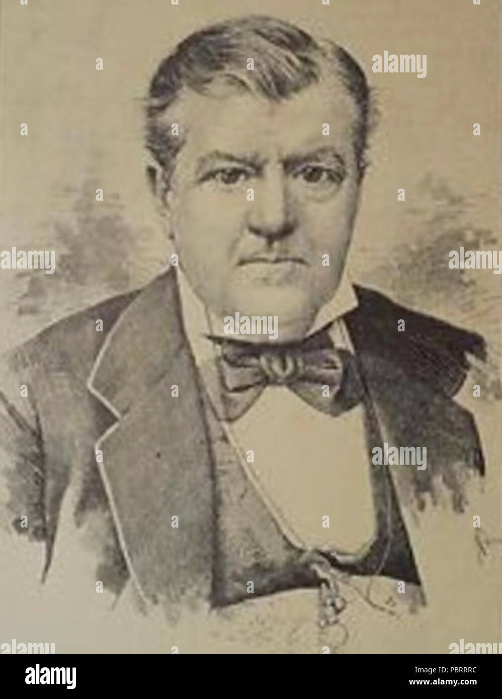 Achille Mauri senatore 1883. Stock Photo