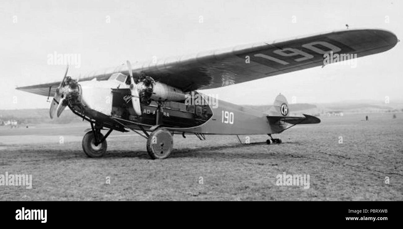 Ad Astra Aero - Fokker F-VII-B 3-m (CH190). Stock Photo