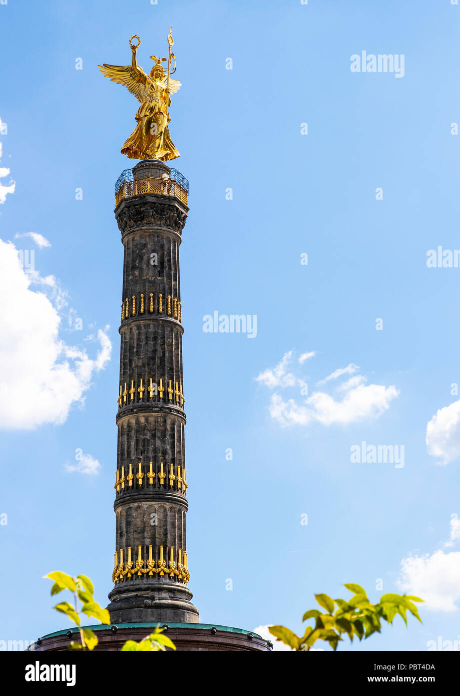 Statue of Victoria, on the Victory Column or Siegessaule, Tiergarten
