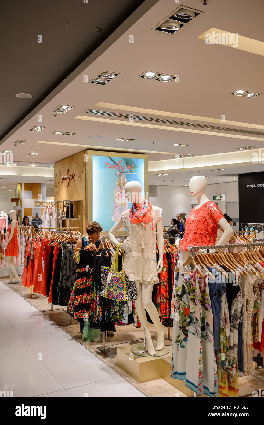 PARIS, FRANCE - JUN 6, 2015: Derhy section in the Galeries Lafayette city  mall. It was open in 1912 Stock Photo - Alamy