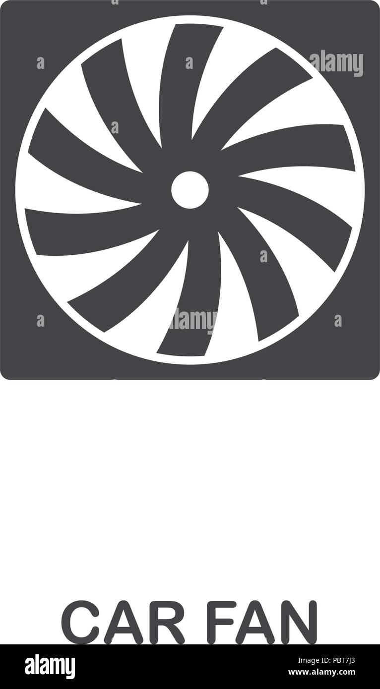 Car Fan creative icon. Simple element illustration. Car Fan concept symbol design from car parts collection. Can be used for web, mobile, web design,  Stock Vector