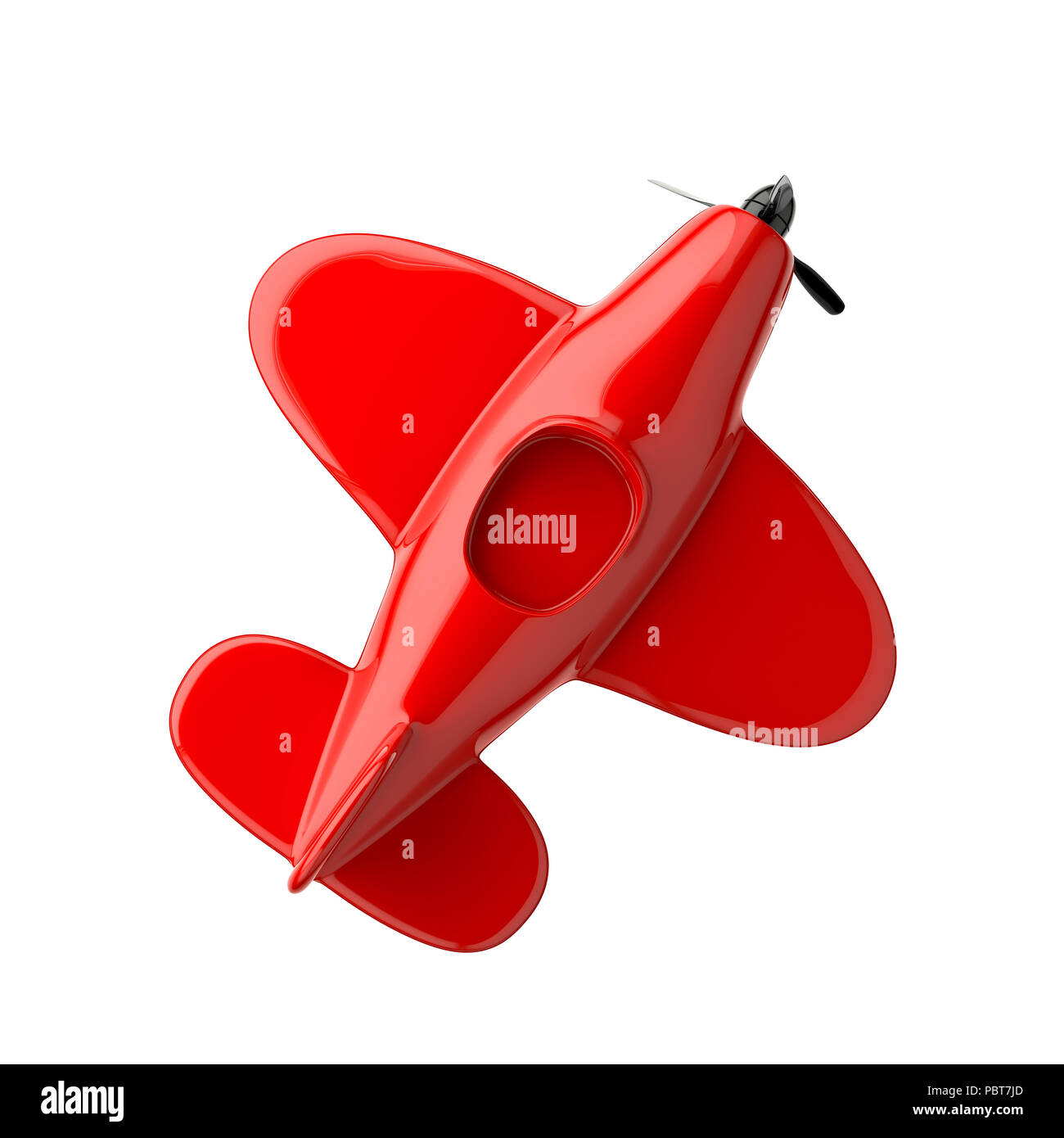 Airplane isolated on white background Stock Photo - Alamy