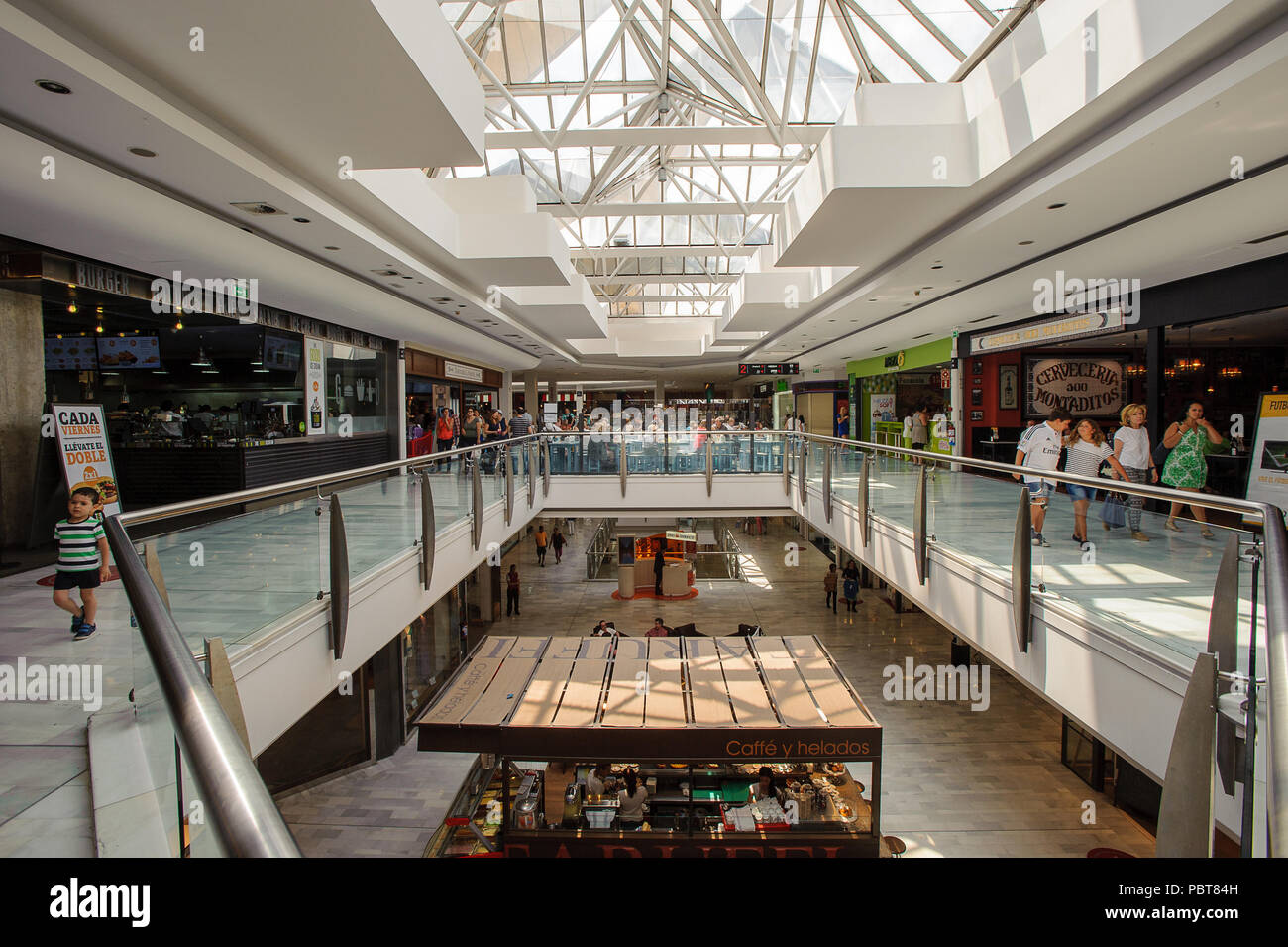 MADRID, SPAIN - JUN 19, 2014: Interior of the commercial centre La Vaguada  in Madrid, Spain. It was the first coomercial centre in the capital, opened  Stock Photo - Alamy