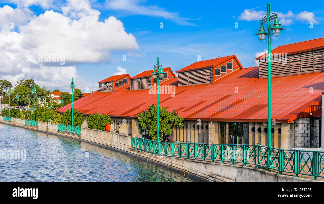 Historic part of Bridgetown, Barbados. World Heritage Site of UNESCO. Stock Photo