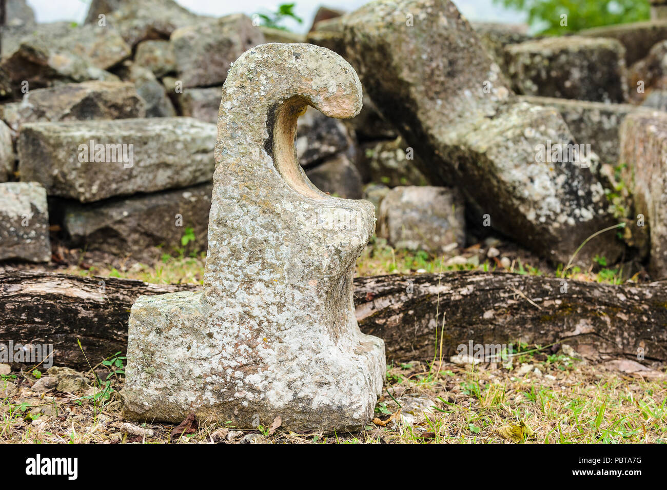 Mayan civilization ruins of  Copan, an archaeological site of the Maya civilization, Honduras Stock Photo