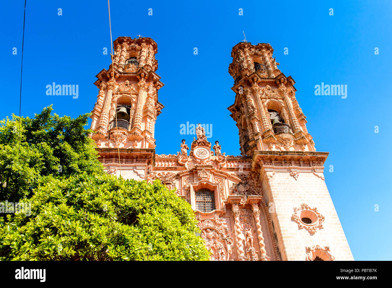 Church of Santa Prisca, Taxco de Alarcon, Guerrero, Mexico. Built ...