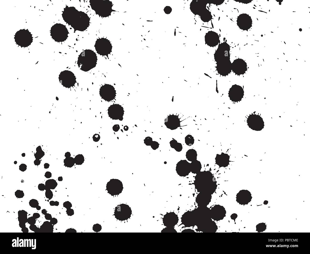 Ink drops vector texture Cut Out Stock Images & Pictures - Alamy