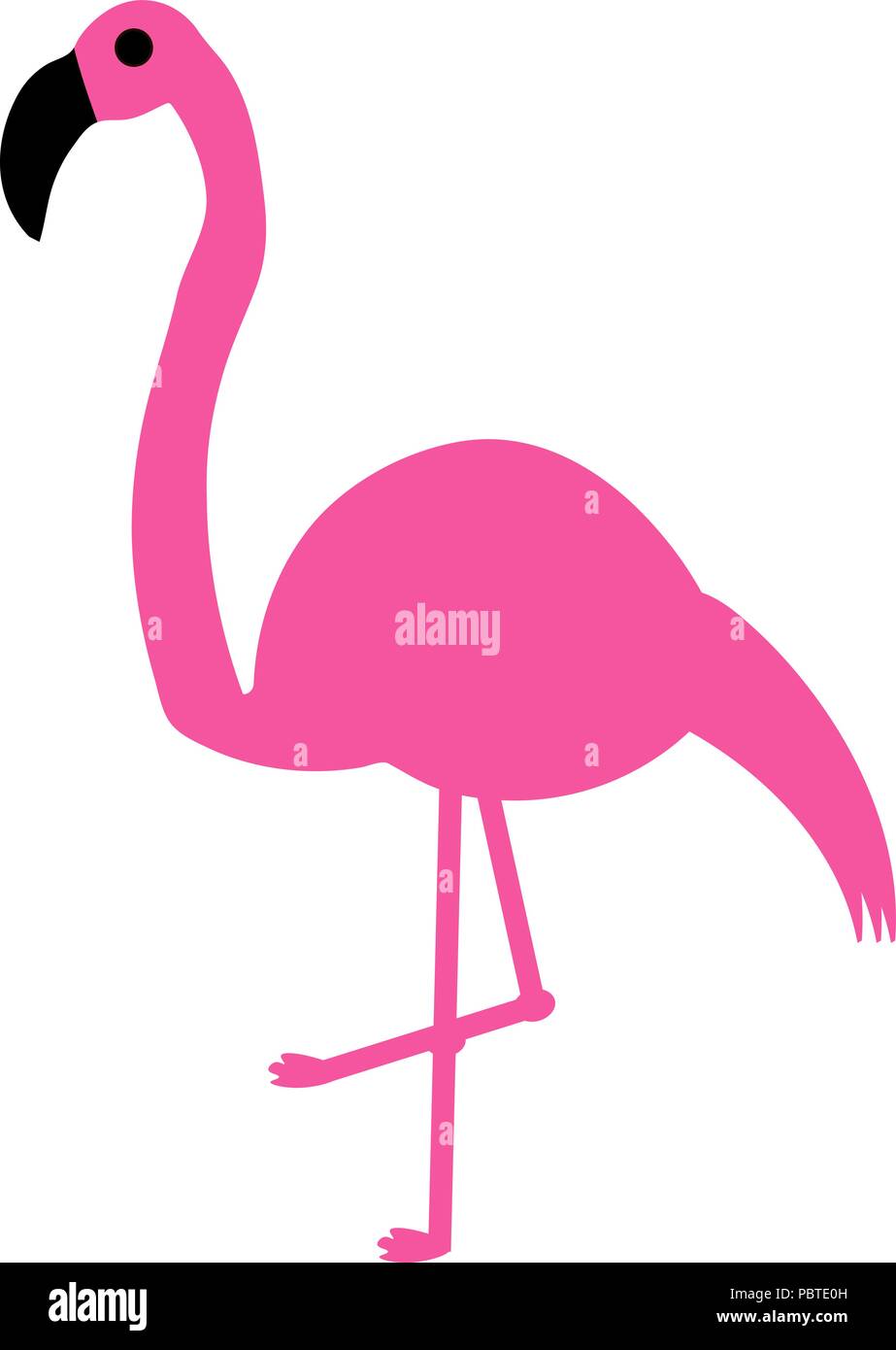 Elegant pink flamingo Stock Vector Image & Art - Alamy