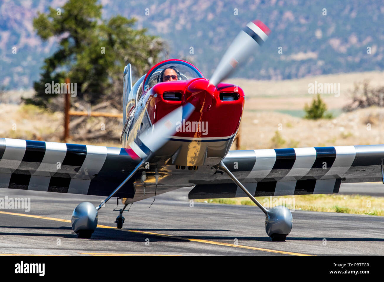 Van's Aircraft RV-8; Rocky Mountain Renegades Formation flying team; Salida Fly-in & Air Show; Salida; Colorado; USA Stock Photo