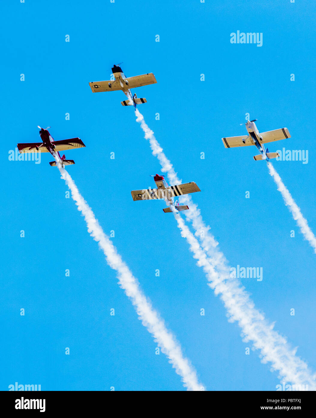 Van's Aircraft RV-8; Rocky Mountain Renegades Formation flying team; Salida Fly-in & Air Show; Salida; Colorado; USA Stock Photo