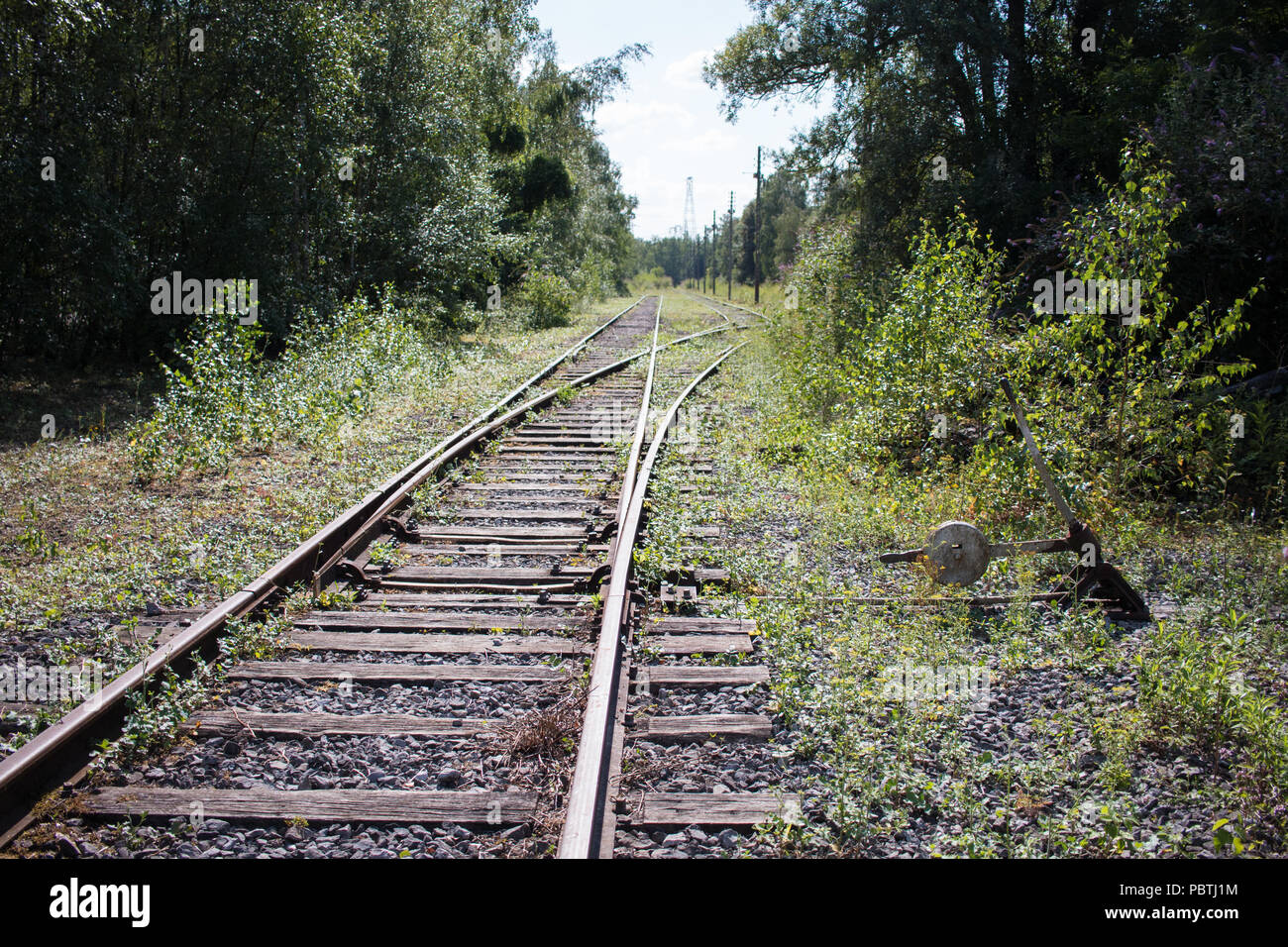 Abandoned railway Stock Photo - Alamy