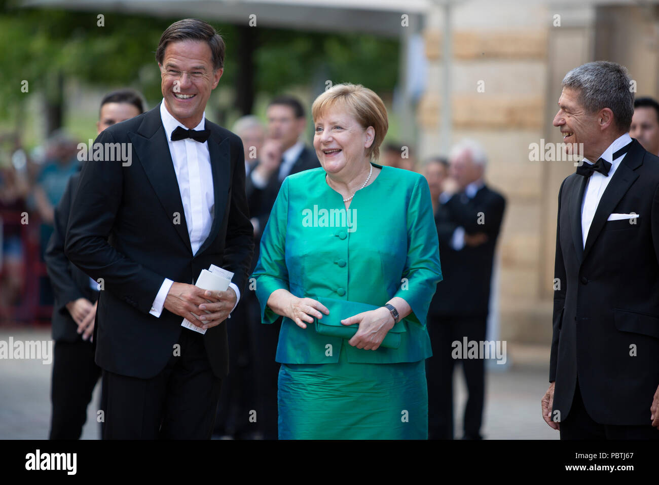 Angela Merkel (Bundeskanzlerin) und Mark Rutte (Niederländischer Ministerpräsident) Stock Photo