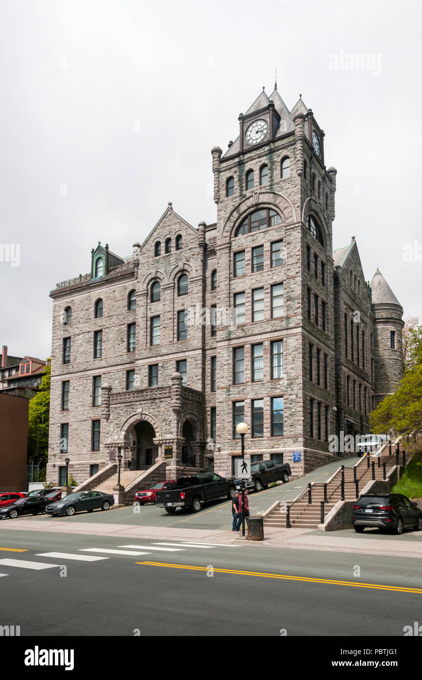 Water Street frontage of the Newfoundland & Labrador Supreme Court in