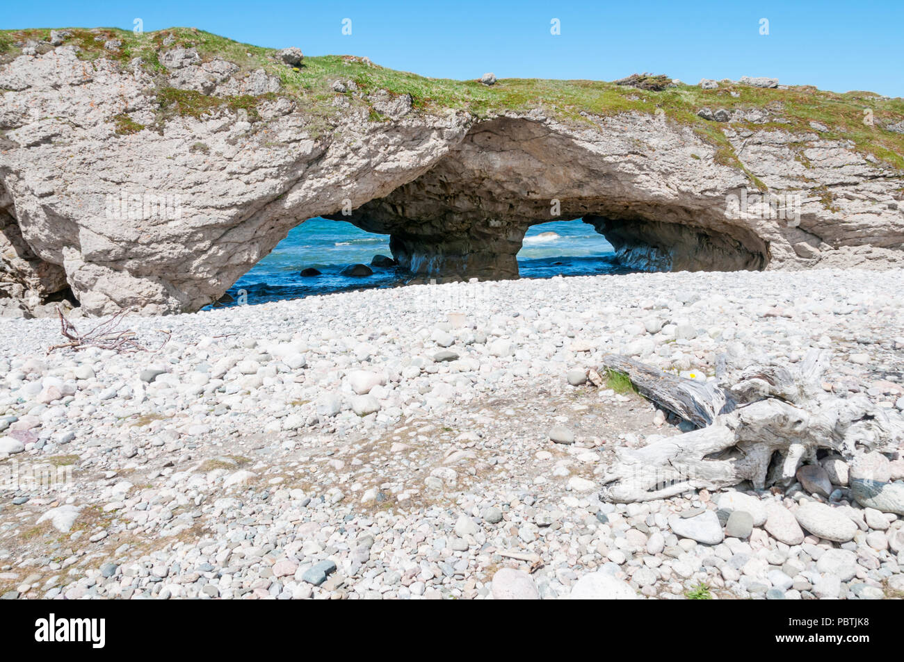 Arches Provincial Park on the Northern Peninsula of Newfoundland, Canada Stock Photo