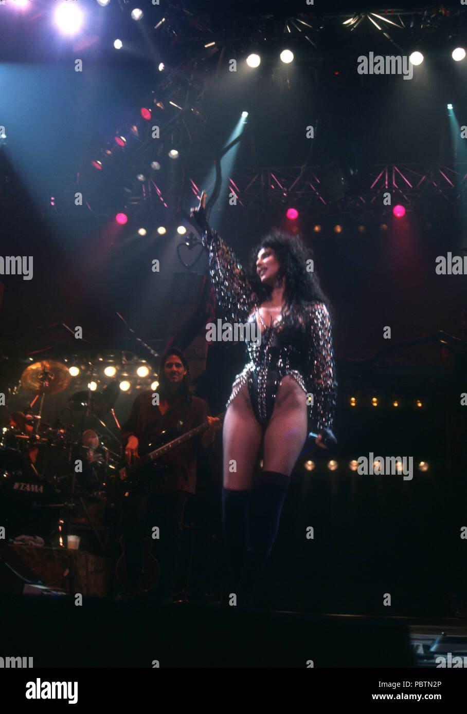 PARIS, FRANCE - APRIL 24: (EXCLUSIVE) Singer Cher performs