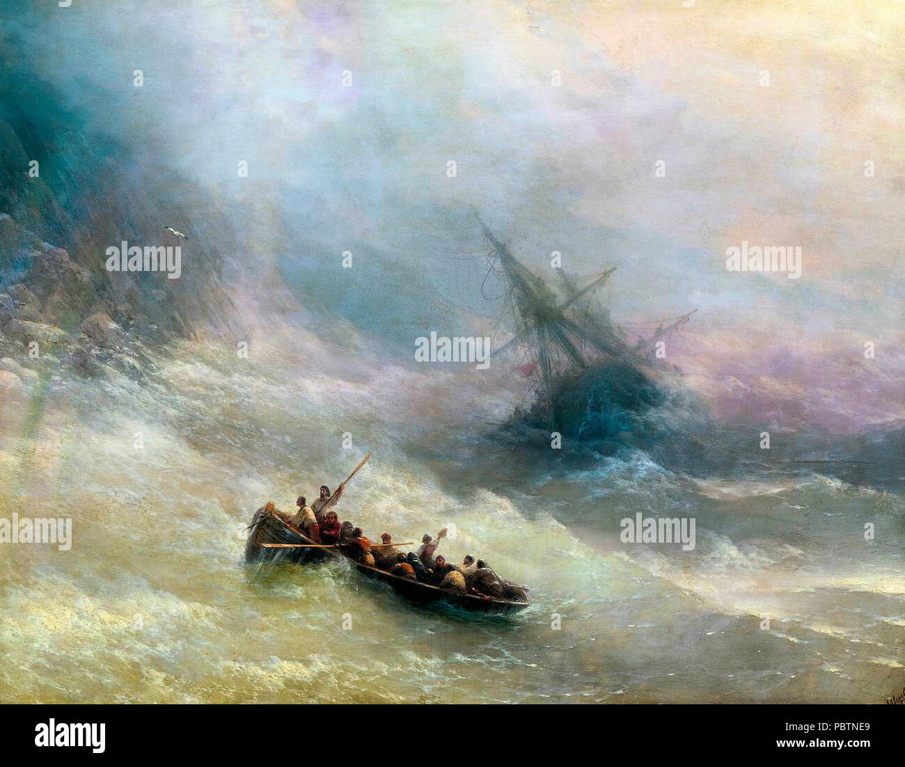 Painting A Rainbow by Aivazovsky: a new palette of the sea landscape Painting A Rainbow by Aivazovsky: a new palette of the sea landscape