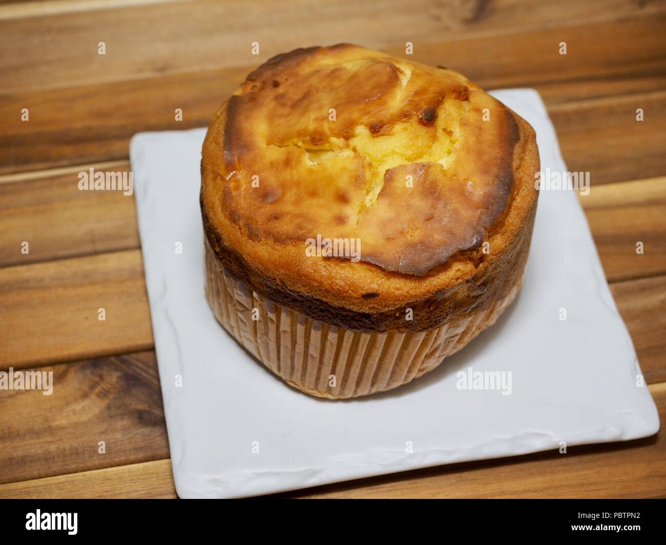 Japanese style cream cheese cake Stock Photo Alamy