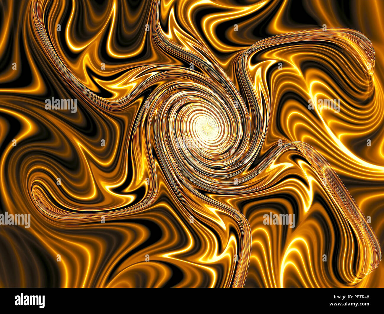 Abstract spiral background - digitally generated image Stock Photo