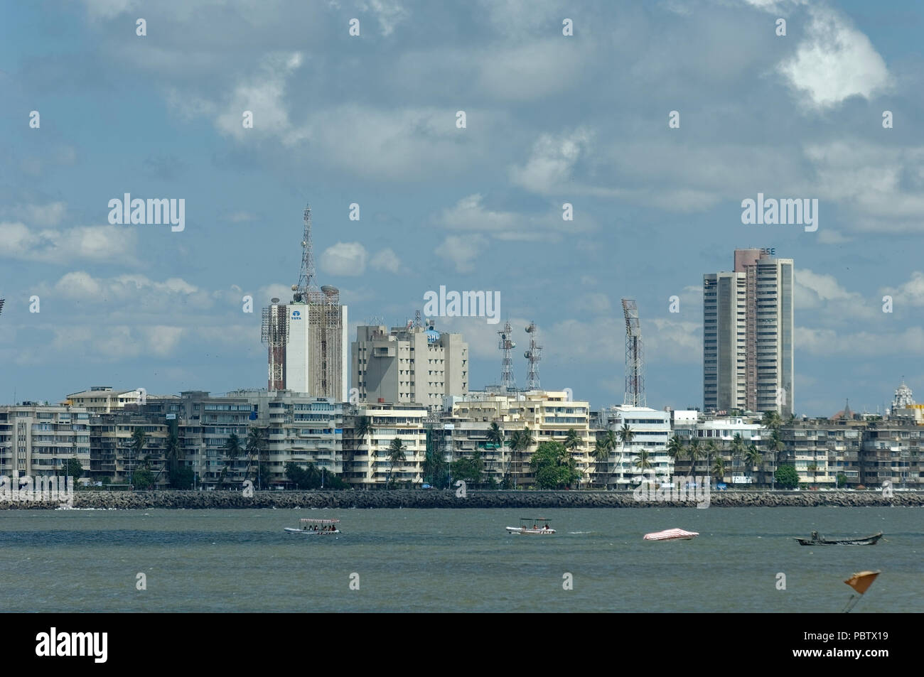 Clear view of Nariman Point, Marine Drive the 