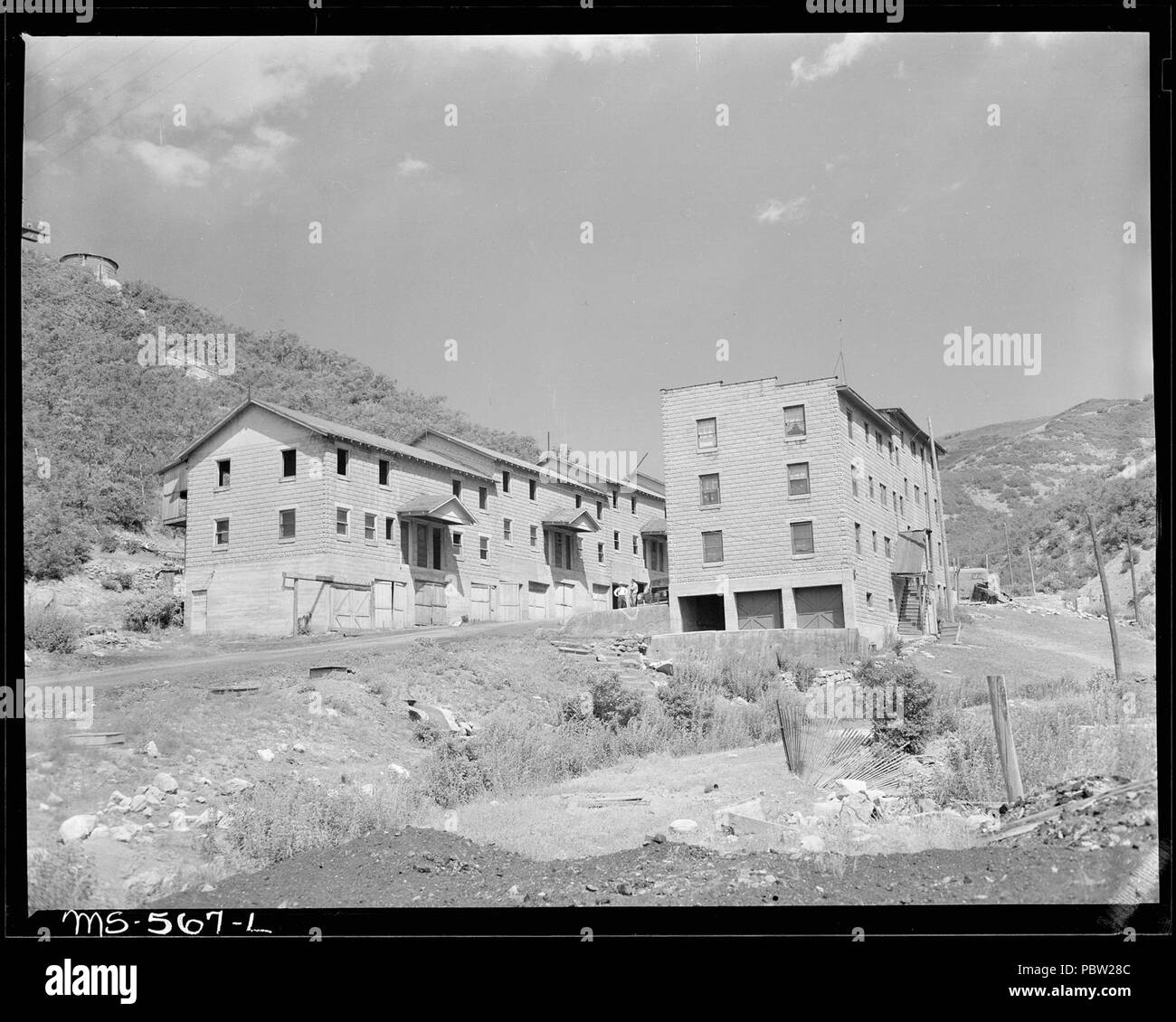 Administration building and part of company housing project. McGowan