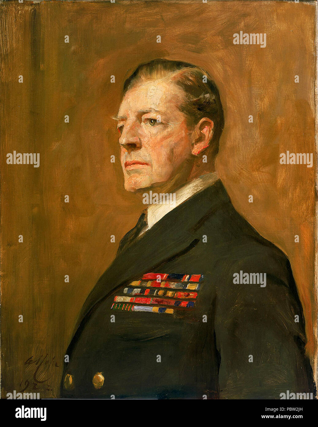 Admiral of the Fleet Sir David Beatty, 1st Earl Beatty. Stock Photo