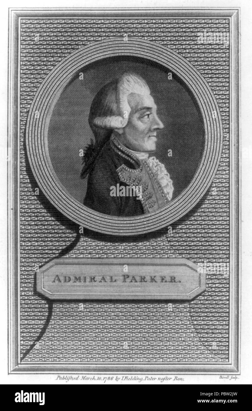 Admiral Parker Birrell sculp Stock Photo Alamy