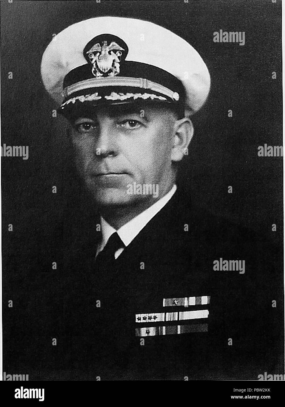 Admiral Robert Briscoe from 2000 USS Briscoe Cruisebook. Stock Photo