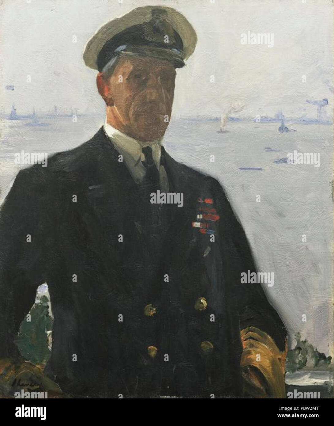 Admiral Sir Cecil Burney by John Lavery. Stock Photo