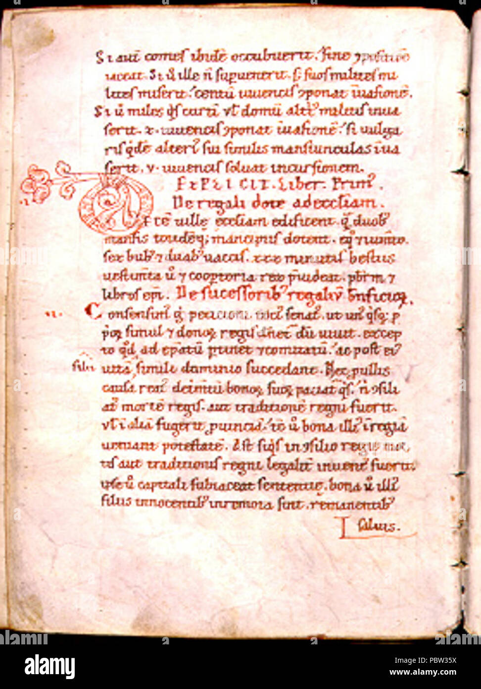 Admonti-kódex (12. század). Stock Photo