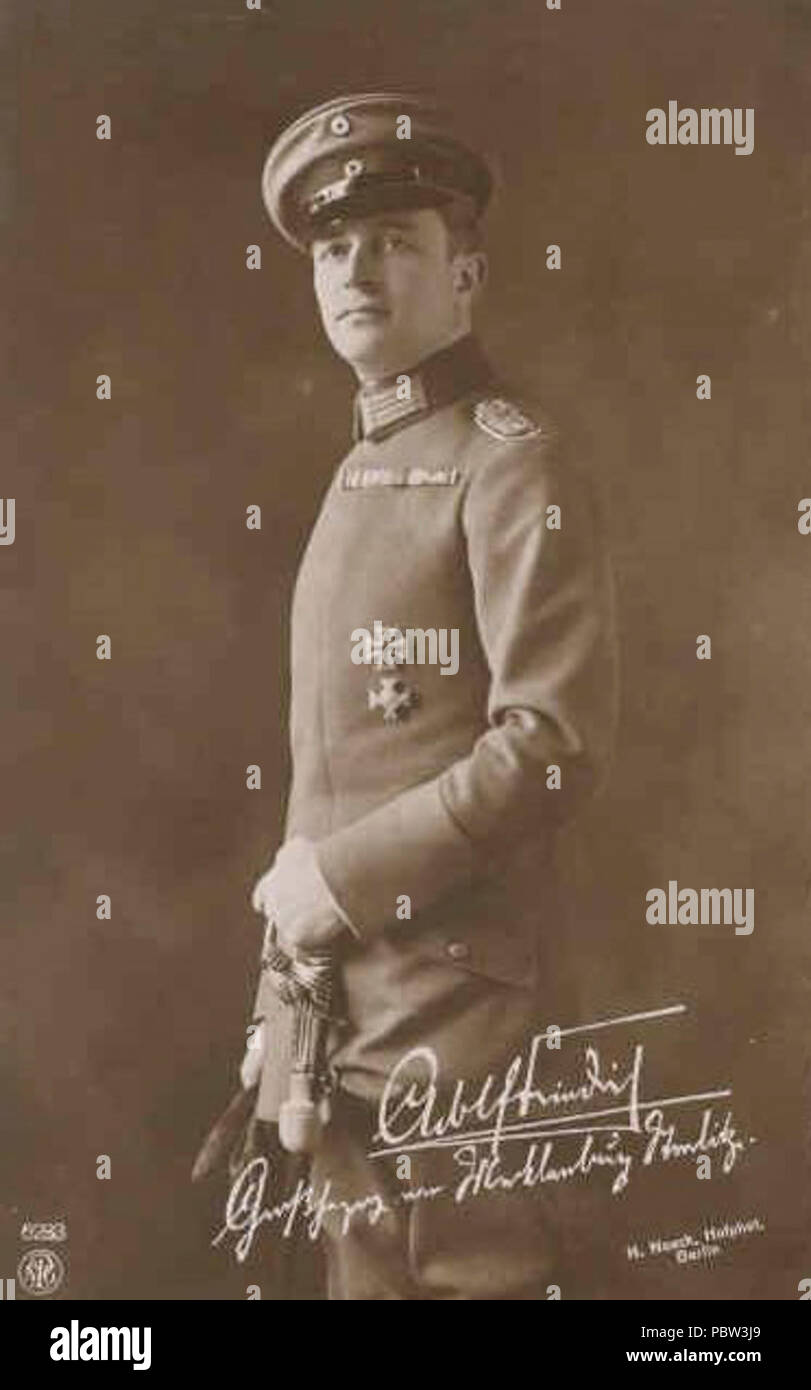Adolf Friedrich VI (MecklenburgStrelitz Stock Photo Alamy