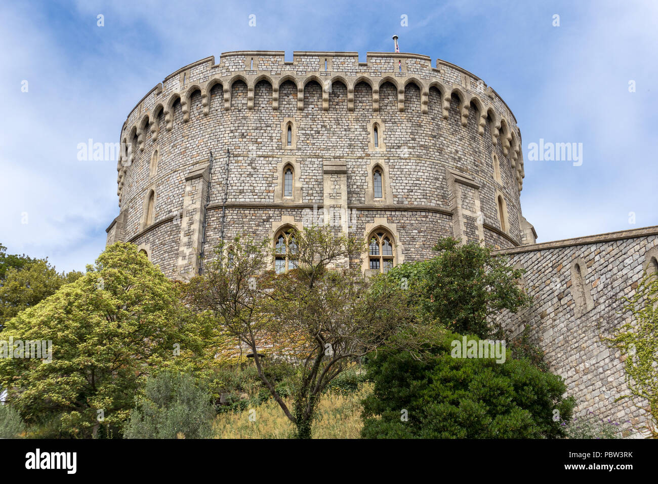 WINDSOR, MAIDENHEAD & WINDSOR/UK - JULY 22 : View of Windsor Castle at Windsor, Maidenhead & Windsor on July 22, 2018 Stock Photo