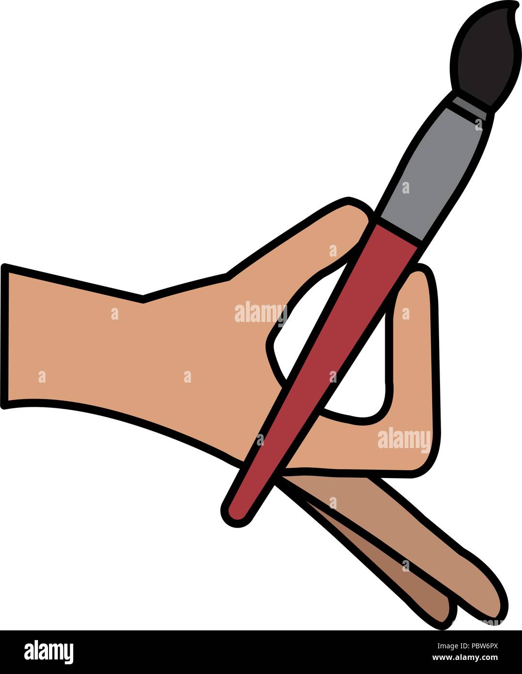 hand painting with brush Stock Vector Image & Art Alamy