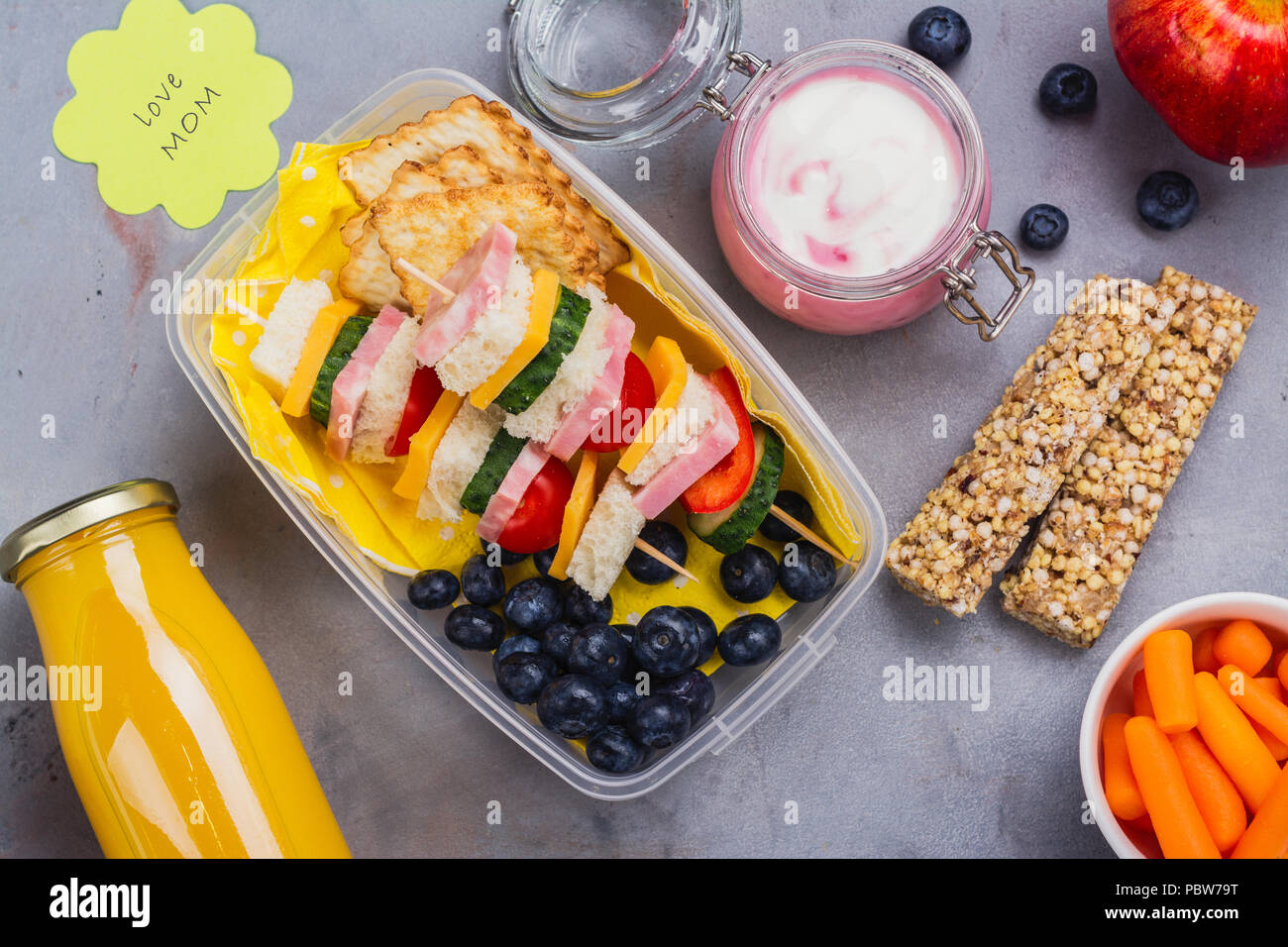 School lunch box Stock Photo Alamy