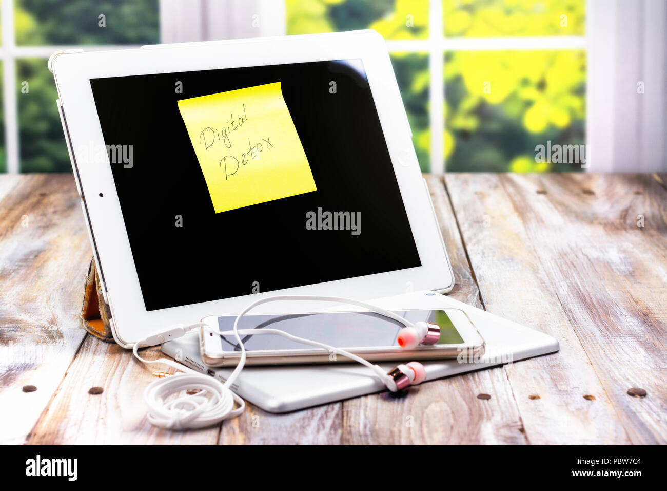 Digital detox concept Stock Photo - Alamy
