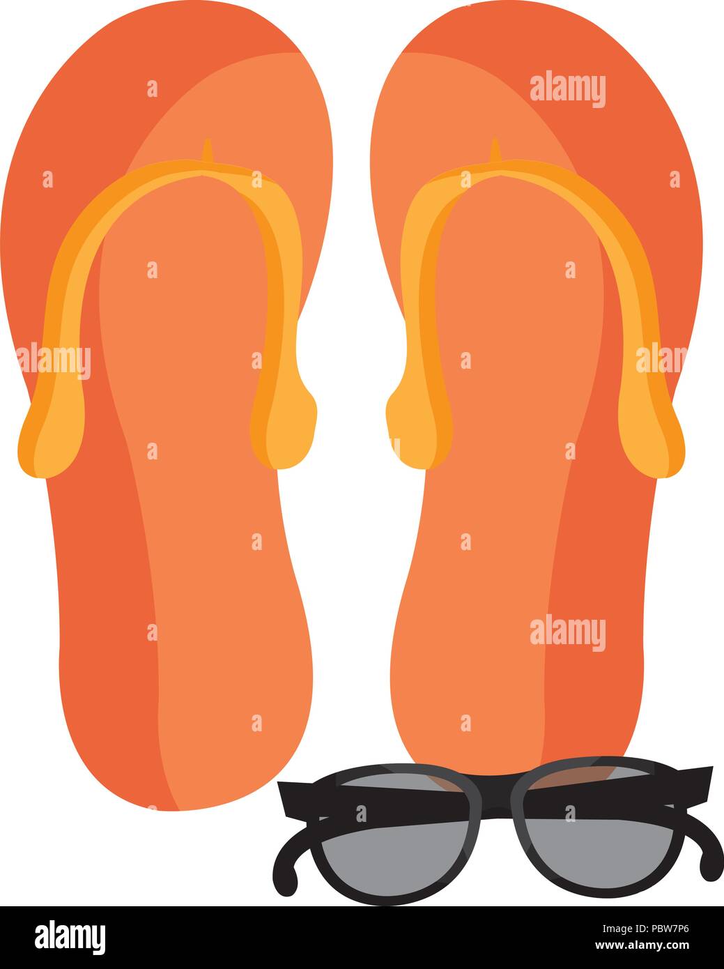 flip flops and sunglasses Stock Vector Image & Art - Alamy
