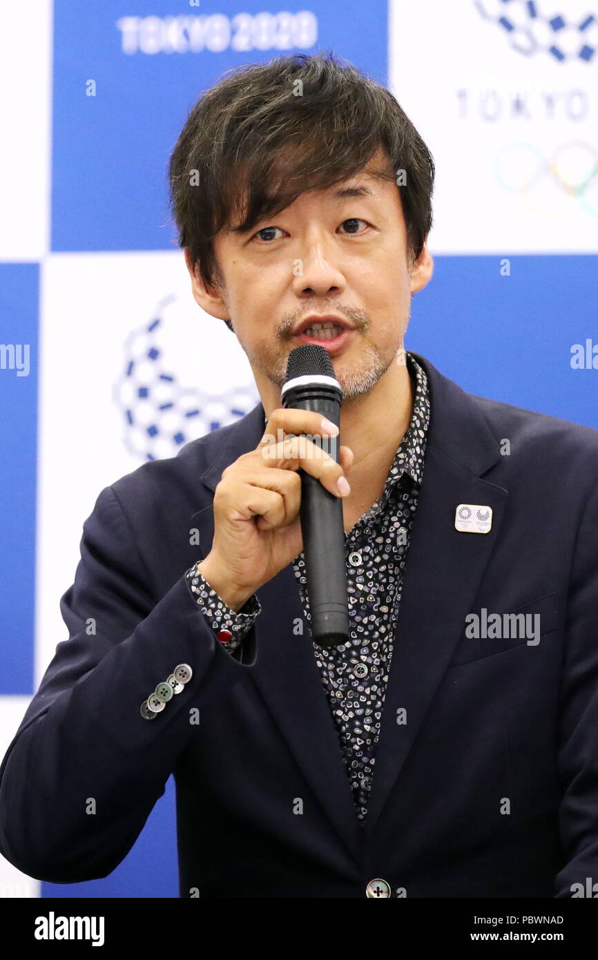 Takashi Yamazaki, JULY 31, 2018 : Press Conference on Opening Ceremony and Closing Ceremony for the Tokyo 2020 Olympic Game, in Tokyo, Japan. Credit: Sho Tamura/AFLO SPORT/Alamy Live News Stock Photo