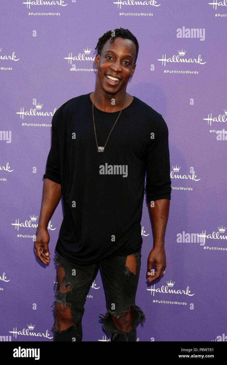 Los Angeles, CA, USA. 30th July, 2018. Shaka Smith at arrivals for Hallmark Put In Into Words Campaign Launch, The Lombardi House, Los Angeles, CA July 30, 2018. Credit: Priscilla Grant/Everett Collection/Alamy Live News Stock Photo