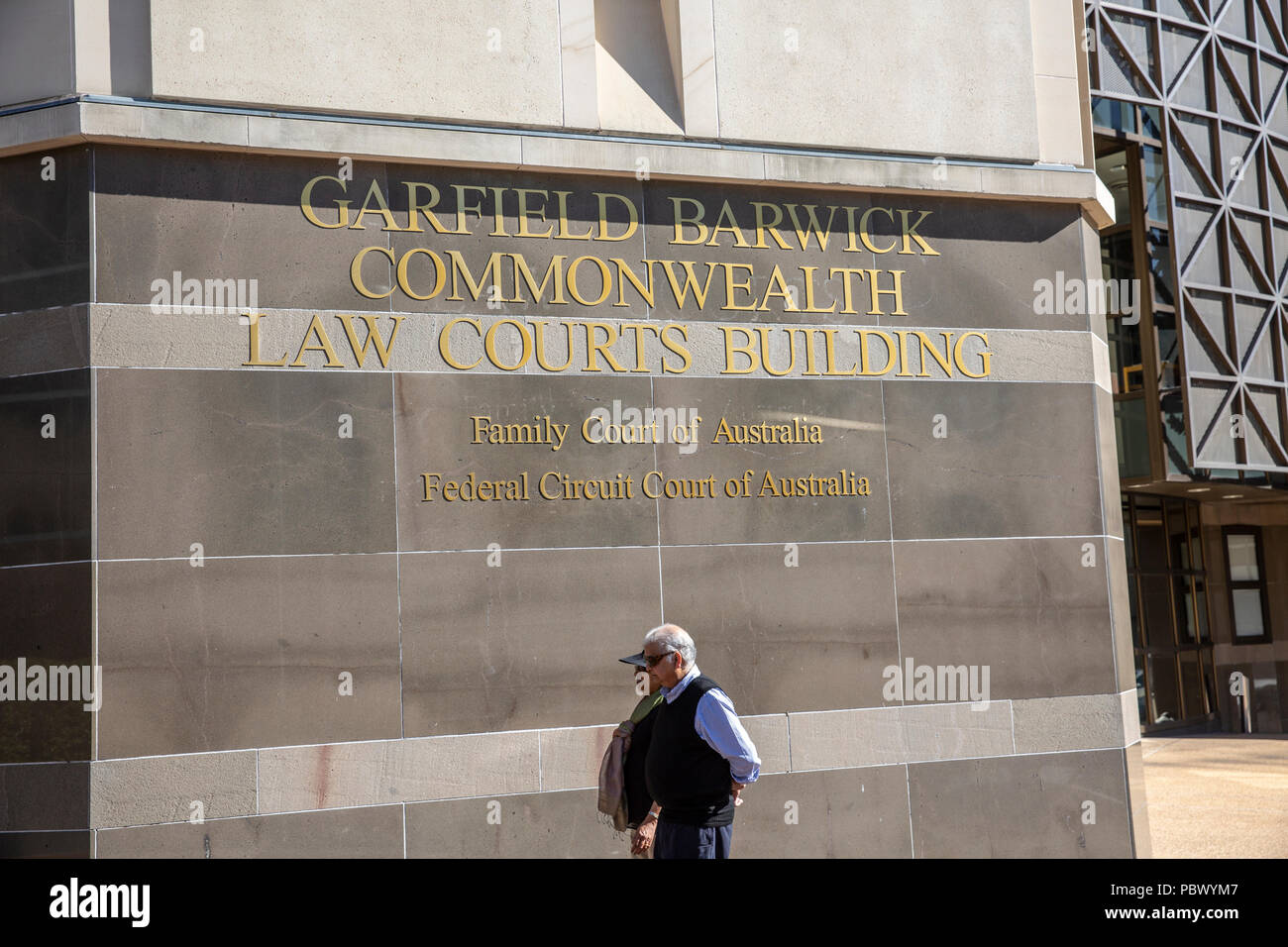 The Garfield Barwick Commonwealth Law Courts Building on George st in Parramatta, Western Sydney,Australia Stock Photo