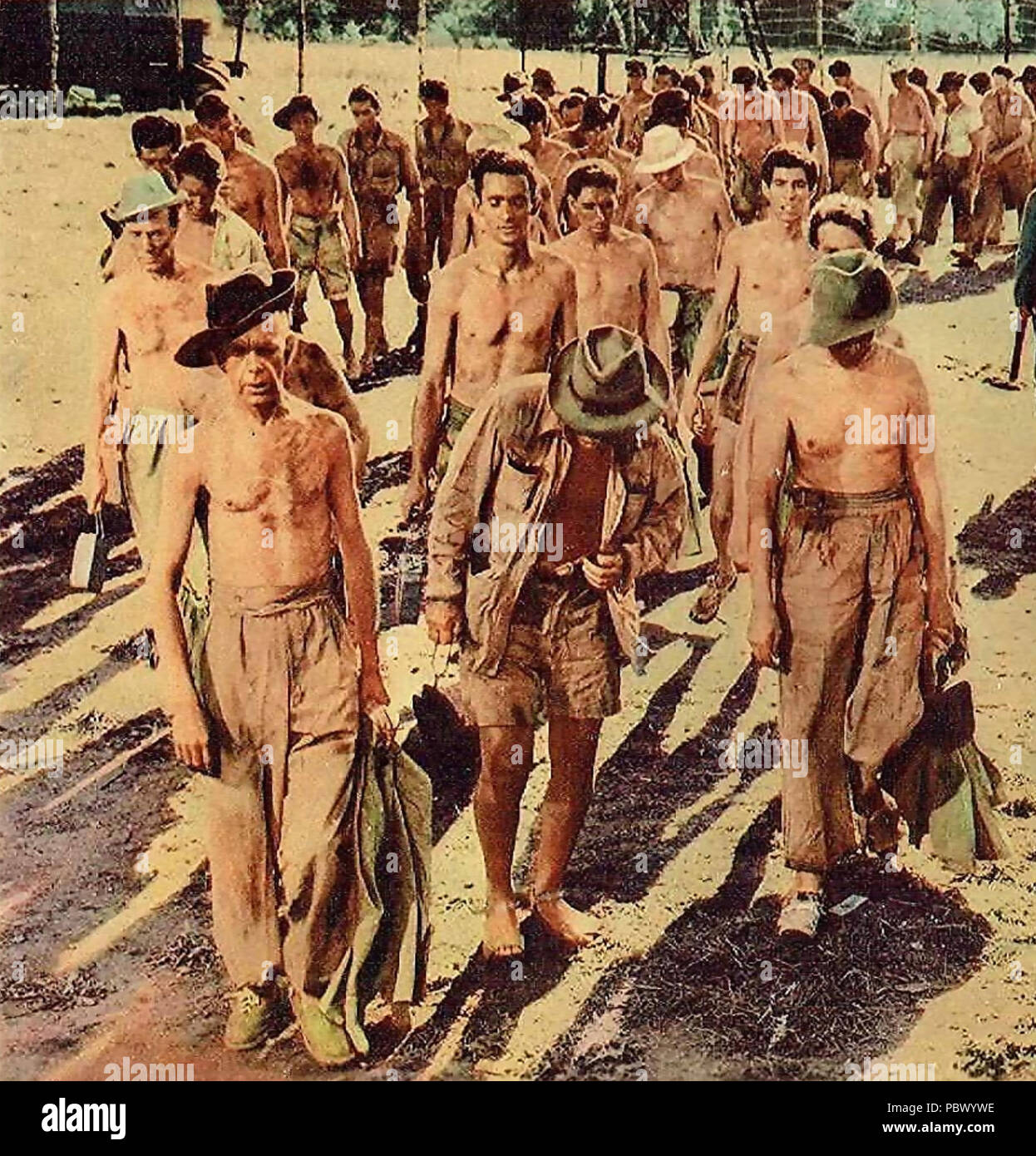 THE CAMP ON BLOOD ISLAND 1958 Hammer film Stock Photo