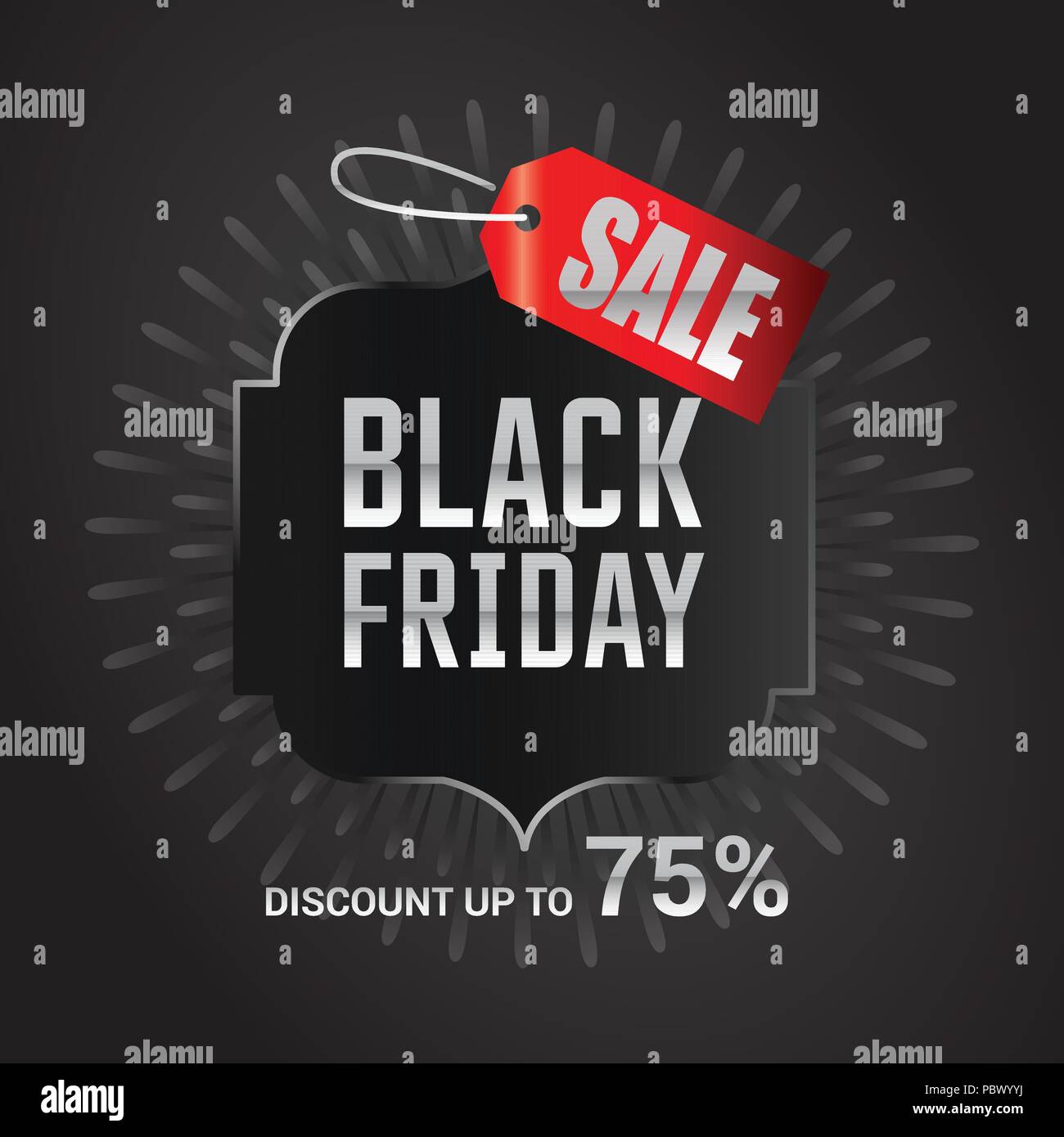 Black Friday sale card design vector Stock Vector Image & Art Alamy