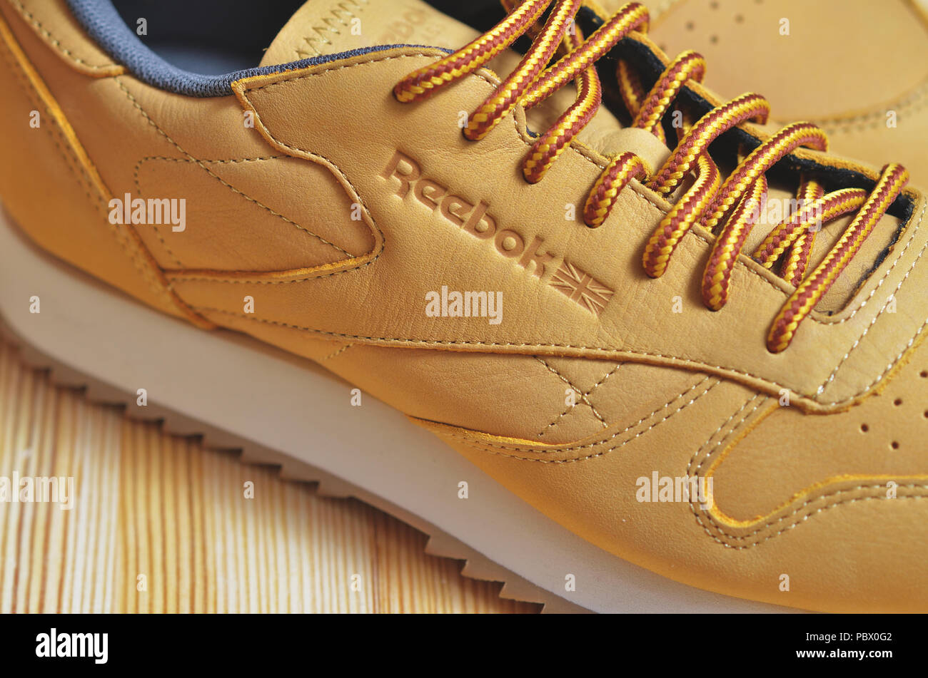 Kiev, Ukraine - May 30, 2018: Reebok men's shoe close up Stock Photo - Alamy