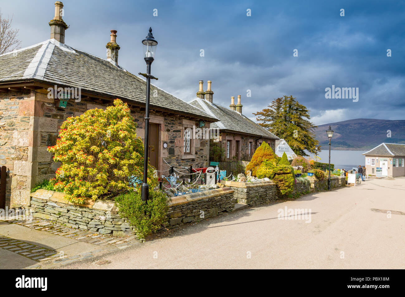 The village of luss loch lomond scotland hires stock photography and