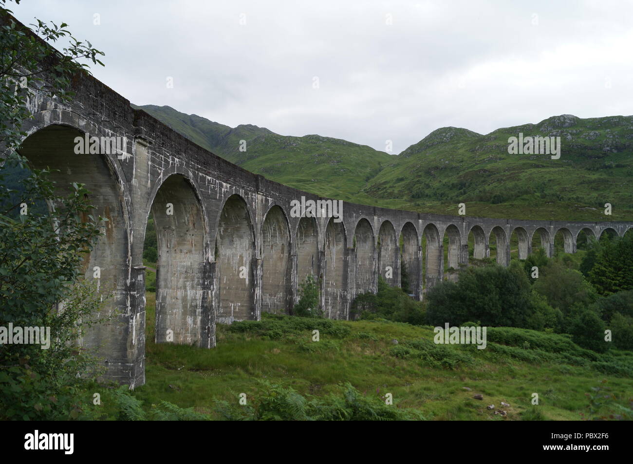 Glenfinnan Bridge Harry Potter Stock Photo Alamy