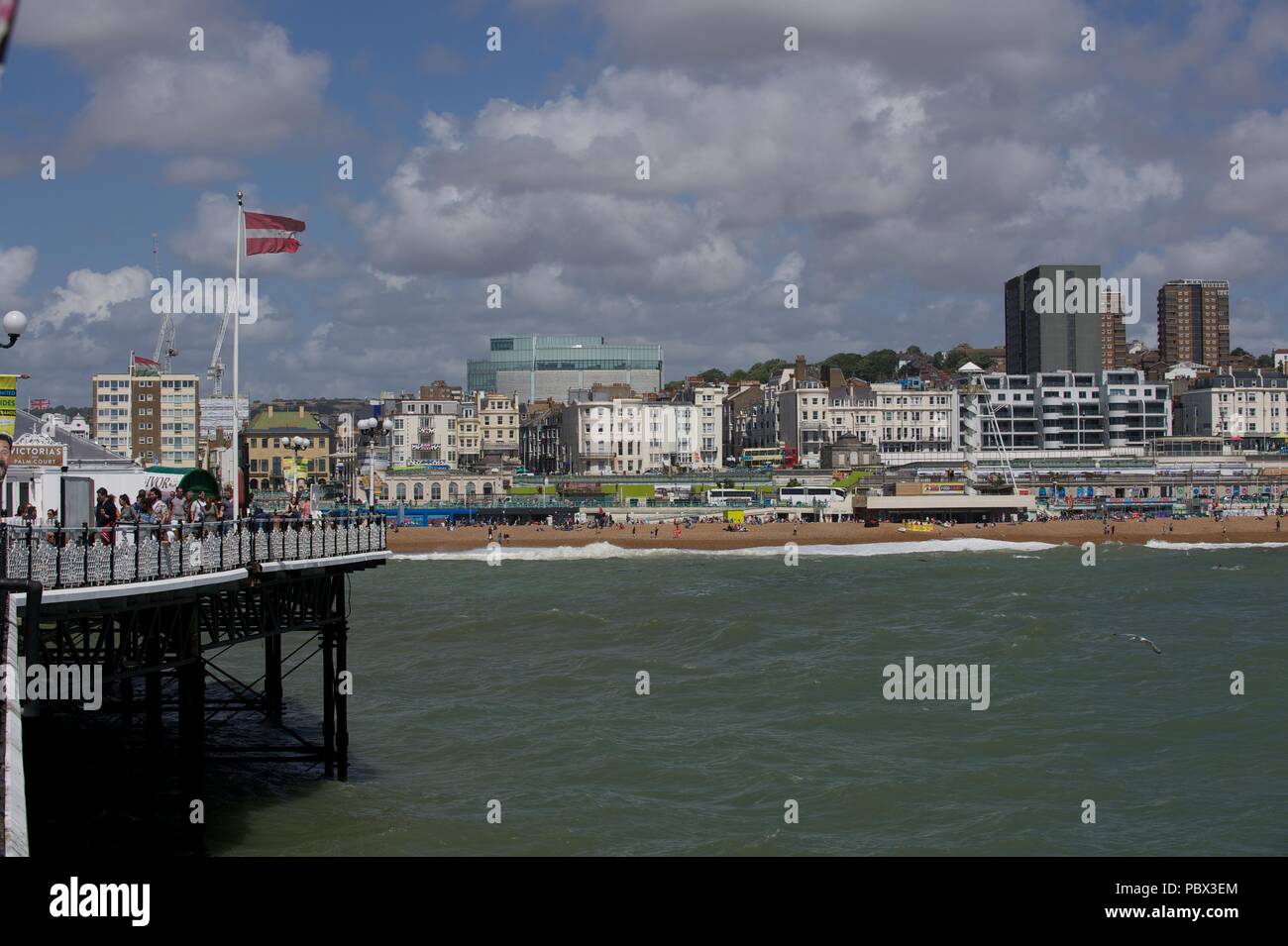Brighton Beach and Palace Pier Summer 2018 Stock Photo - Alamy