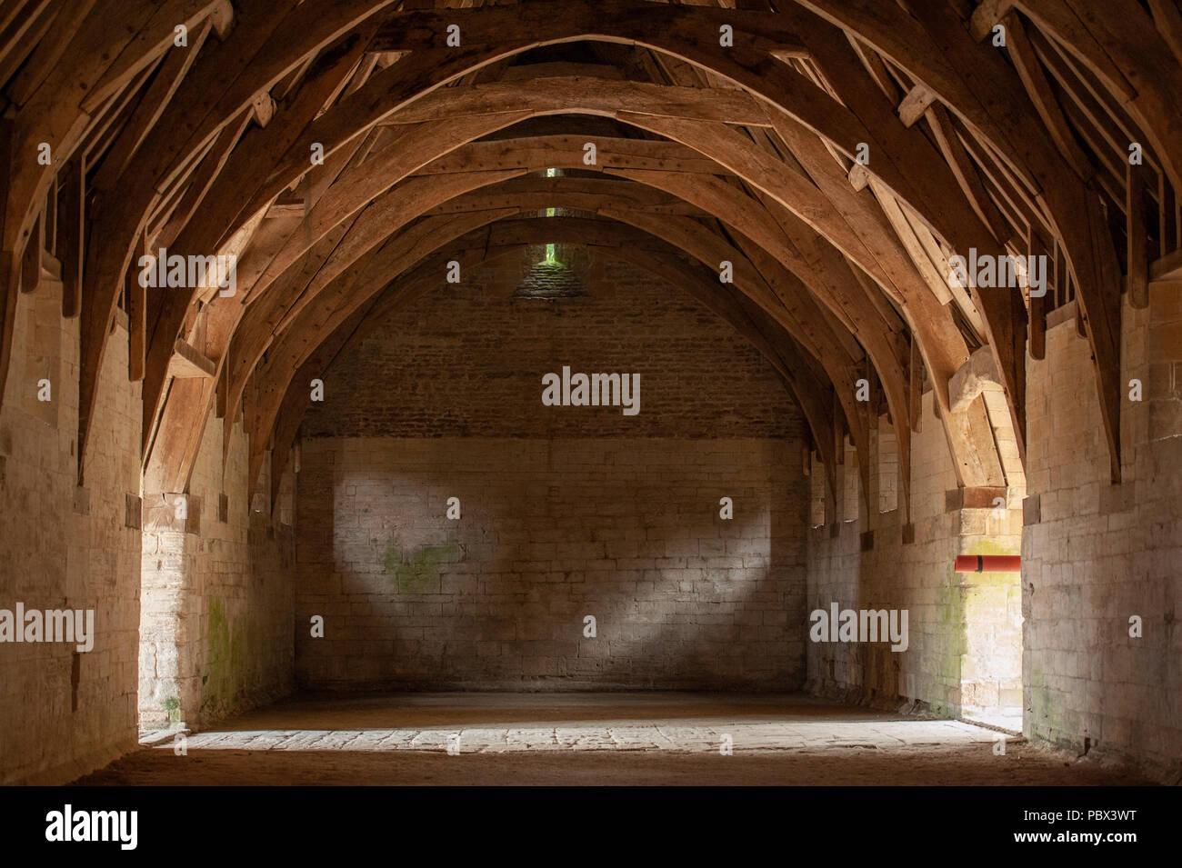 Interior Of 14th Century Tithe Barn Bradford On Avon Wiltshire