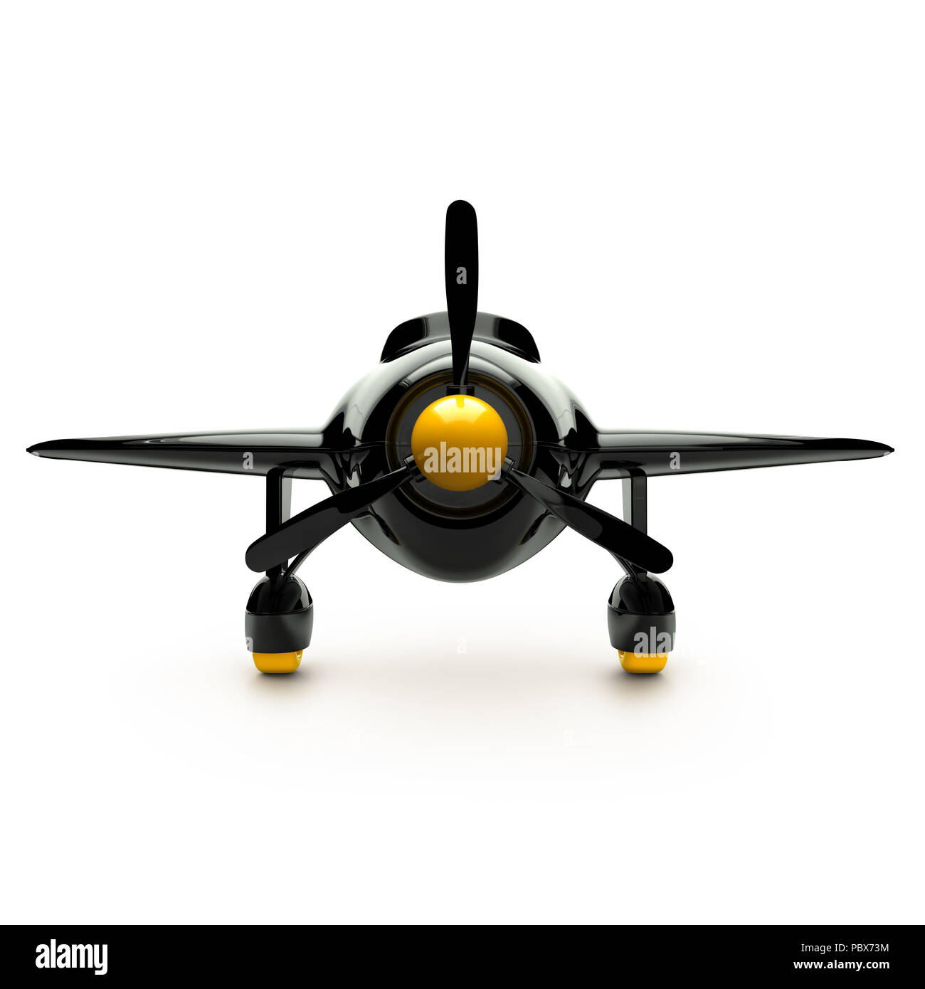 Airplane isolated on white background. 3d illustration Stock Photo - Alamy